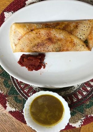 মিক্সড ভেজ মশালা পেপার ধোসা (masala pepper dosa recipe in Bengali) রেসিপির প্রধান ছবি