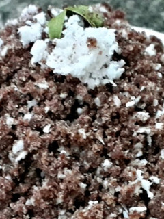 A picture of Soft Ragi puttu.
