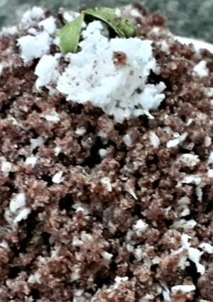 A picture of Soft Ragi puttu.