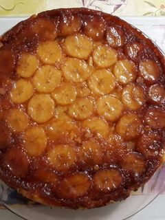 Fordított banános - almás recept fotója