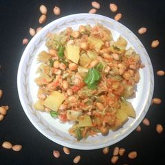 A picture of Peanut Sweet Potato Salad.
