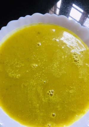 A picture of Pirandai Broccoli soup.