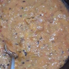 A picture of Instant Mango garlic chutney.