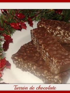 Una foto de Turrón de chocolate