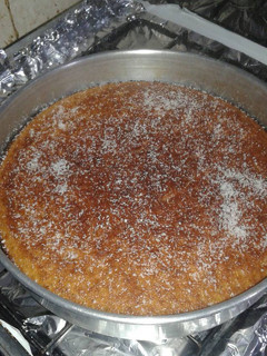 صورة لوصفة بسبوسة بجوز الهند