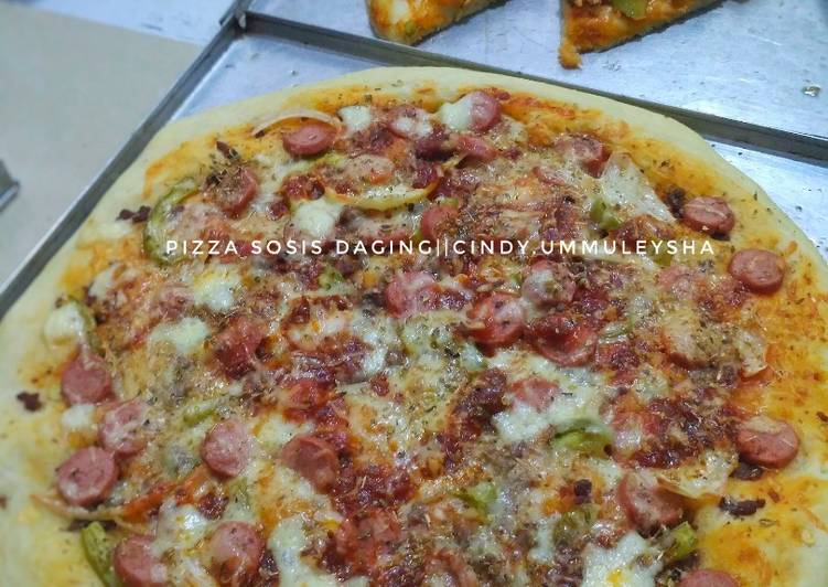 Pizza Sosis Daging praktis no ulen