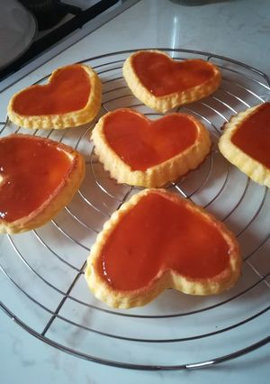 Túrós, lekváros szívek cukor-és lisztmentesen recept fotója