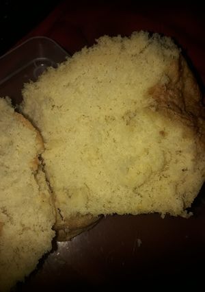 Una foto de Bizcochuelo en lata de durazno♡