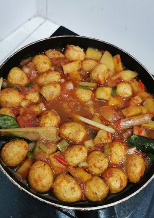 Foto resep Krengsengan telur puyuh & kentang