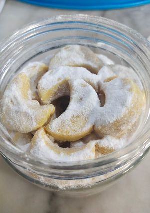 Foto resep Vegan Putri Salju (tanpa telur dan susu) no mixer