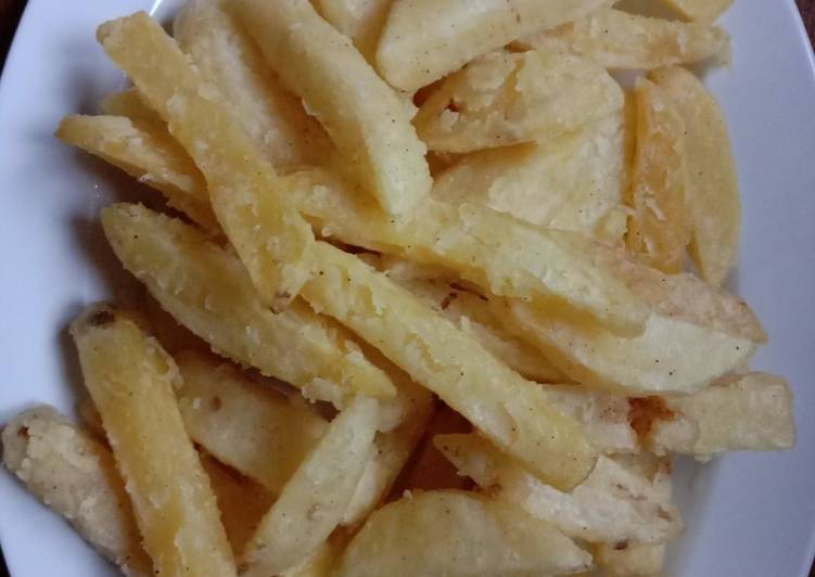 Resep 46. Kentang Goreng Kriuk ala fast food yang Lezat Sekali