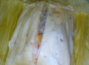 Una foto de Tamal de maíz