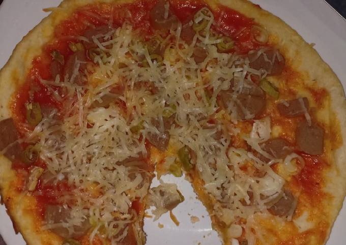 Langkah Mudah untuk Menyiapkan Pizza rice cooker simple murah yang Menggugah Selera