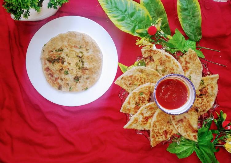 Easiest Way to Make Homemade Ameristari alo kulcha on tawa