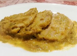 Foto di Arista di Maiale al Forno con Cremina di Asparagi