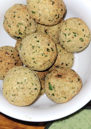 Una foto de Falafel al horno o freidora de aire 🧆 ♡