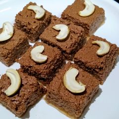 A picture of Cheesy-Choco steamed Sandesh.