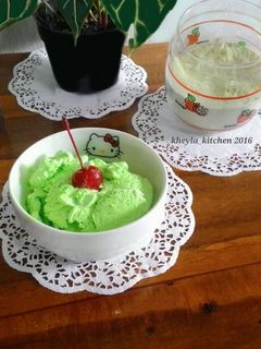Foto resep Ice cream matcha / es krim green tea murah tanpa whipcream
