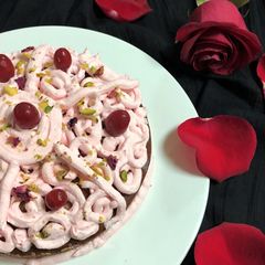 A picture of Gulkand Flavoured Cake.