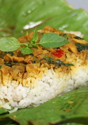 Foto resep Nasi Bakar Ayam Suwir gurih