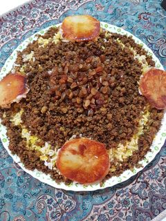عکسی از دستور عدس پلو با گوشت
