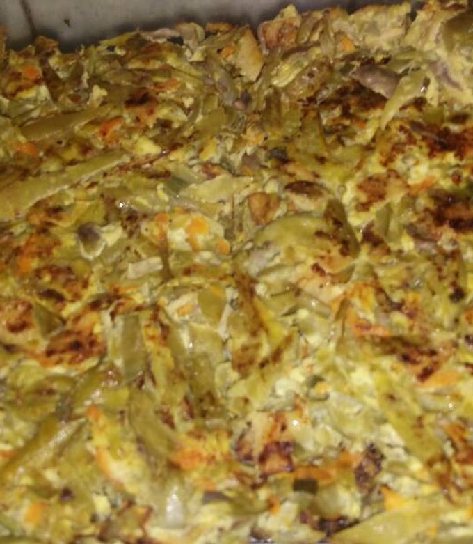 Una foto de Tortilla de porotos verdes