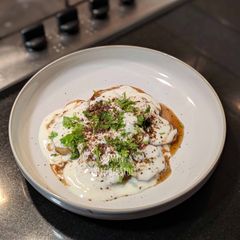 Farali potato chaat A picture of Farali potato chaat.