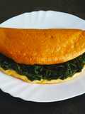 Fluffy omelette con erbette peperone crusco e cacioricotta