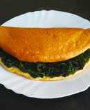 Fluffy omelette con erbette peperone crusco e cacioricotta