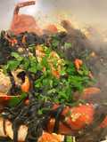 Tagliolini al nero di seppia con l’astice