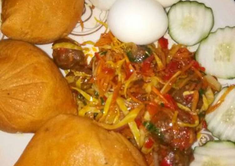 Recipe of Ultimate Moimoi with meat balls and cabbage sauce