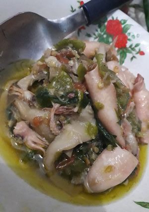 Foto resep Cumi jamur sambal ijo