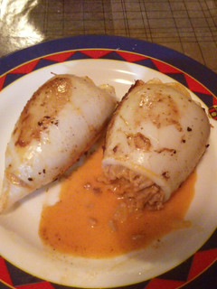 Una foto de Calamares rellenos de carne