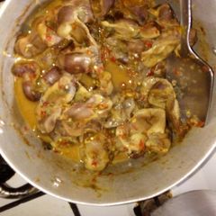 A picture of Gizzard pepper soup.