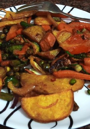 A picture of Deep fried veges.