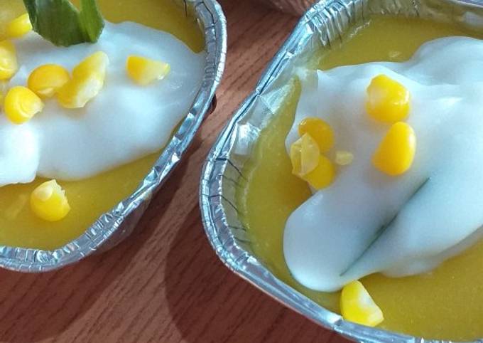 Resep Puding jagung herkules oleh Mama Zhika - Cookpad