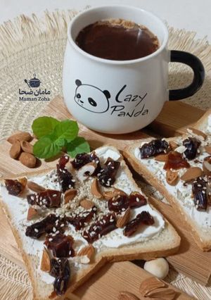 عکسی از دستور تست پنیر و خرما