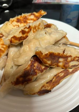 A picture of Napa Cabbage Potstickers.