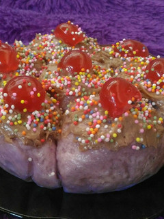 Foto resep Roti sobek ubi ungu kukus