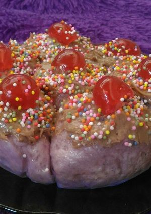 Foto resep Roti sobek ubi ungu kukus