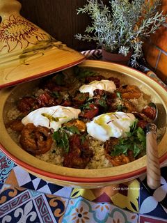Une photo de Couscous aux tomates séchées au four