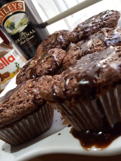 A picture of Bailey's chocolate cupcakes.