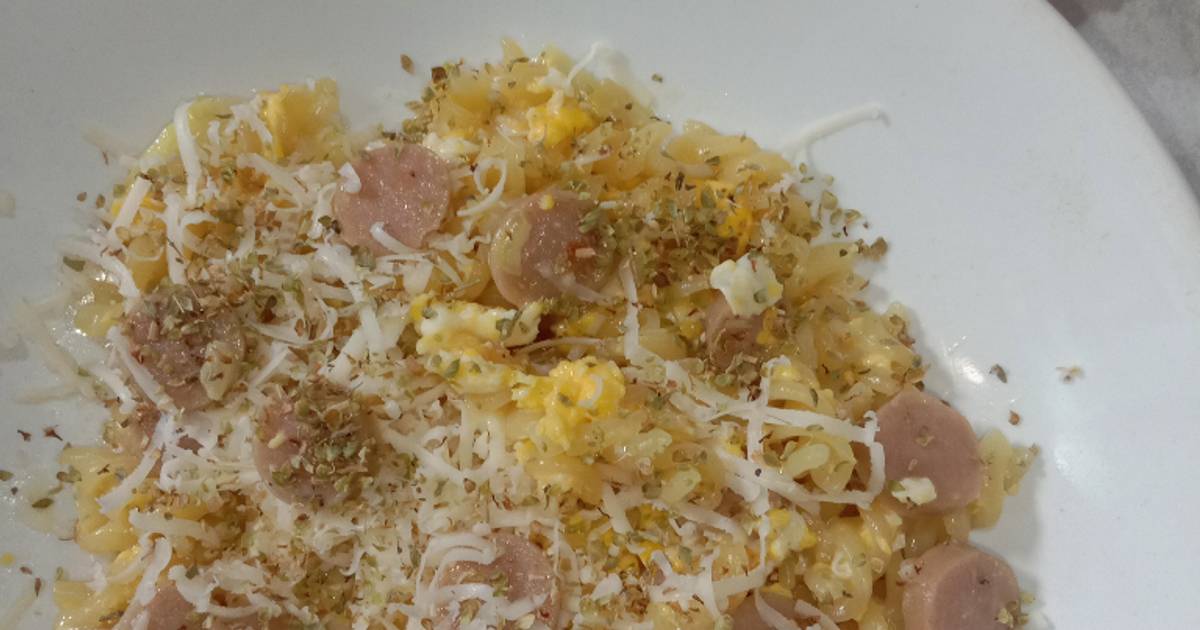 Resep Fusilli Carbonara Oleh Aisyah Rysa Cookpad