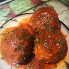 A picture of Julie’s Spicy Meatballs.