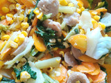 Capcay sayur dan bakso