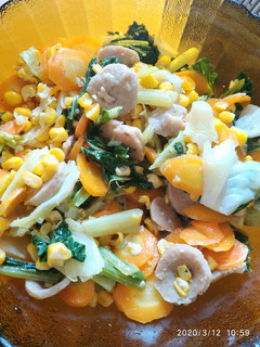 Foto resep Capcay sayur dan bakso