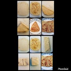 A picture of TRIANGLE+SQUARE PARATHA😊😊.