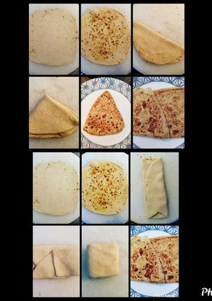 A picture of TRIANGLE+SQUARE PARATHA😊😊.