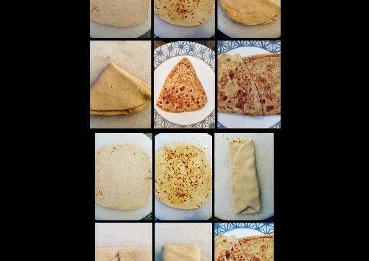 TRIANGLE+SQUARE PARATHA😊😊