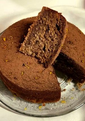 Una foto de 🍊🍫 Budín de choco naranja 🍊 sin harina de trigo 🍫🍊